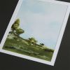 Framed Glass and Double Matted Abstract Landscape Wall Art